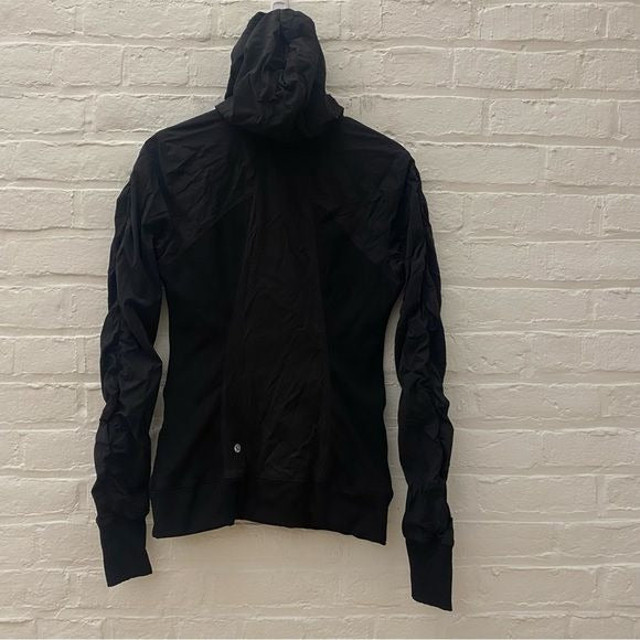 Lululemon || Dance Studio III Reversible Jacket Hooded Fill Zip Black 8