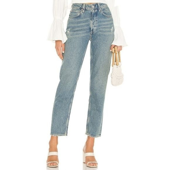 Free People || We The Free Fast Times High Rise Moms Jeans Straight Blue 29