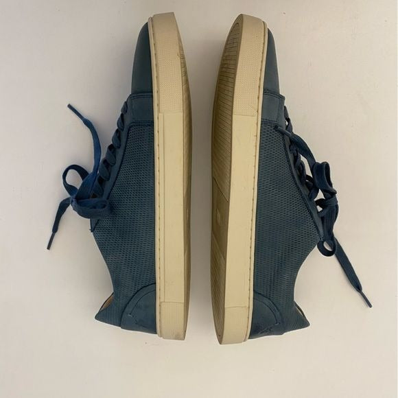 Frye || Ivy Diamond Emboss Low Lace Sneaker Sea Blue 10