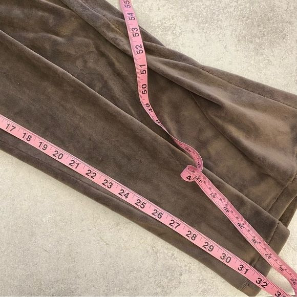 SKIMS || Velour Wide Leg Pant Brown Tan Medium