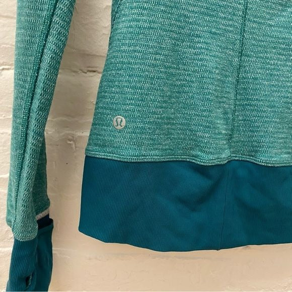 Lululemon || Runderful 1/2 Zip Pullover Long Sleeve Hunter Green Forage Teal 2