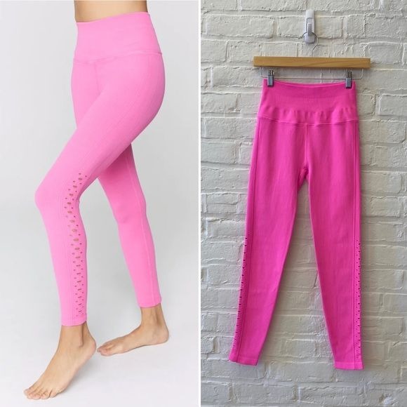 Spiritual Gangster || Self Love Legging in Hot Pink Seamless Perforated