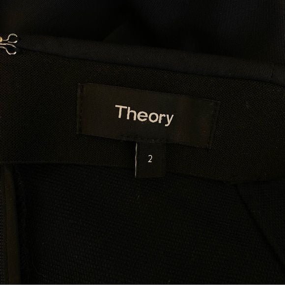 Theory || Navalane Neoteric Skinny Ankle Stretch Pant Corporate Work Navy 2