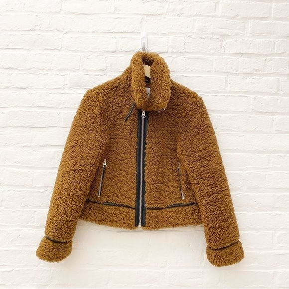 Stand Studio || Audrey Teddy Faux-Fur Jacket 36 US 4