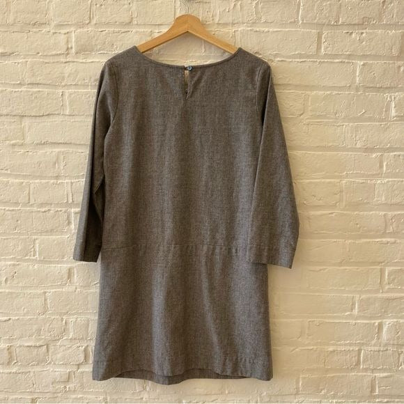 Anthropologie || Nuthatch Slit Pocket Pullover Shift Dress Gray