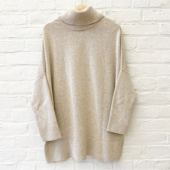 Vetta Capsule || Four 4 Way Oversized Sweater Cardigan Turtleneck Cream Oatmeal