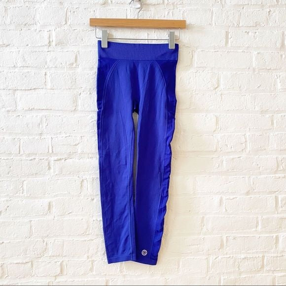 Tory Burch || Tory Sport Seamless Crop Legging in Blue Pigment Royal XS