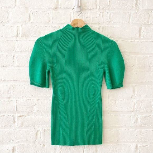 Anthropologie || Maeve Annette Green Sweater Tee XS