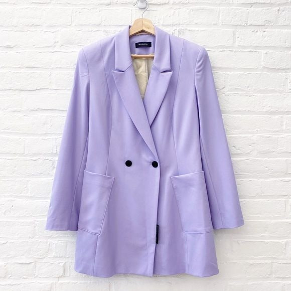 Marcell Von Berlin || Oversized Long Blazer Longline Lavender Purple US 8