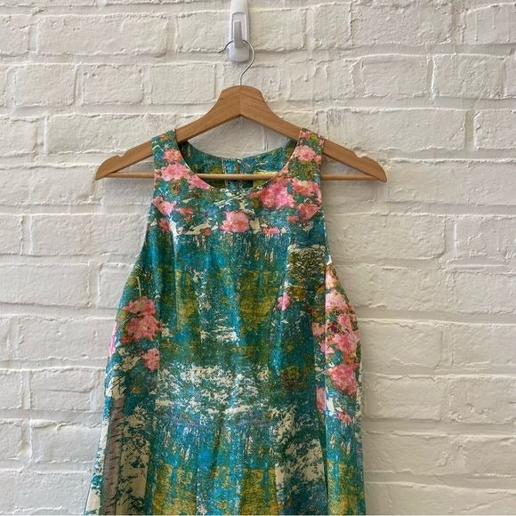 Anthropologie || Tracy Reese Revisited Impressionist Fit Flare Floral Dress 12