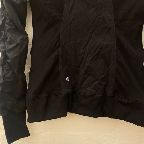 Lululemon || Dance Studio III Reversible Jacket Hooded Fill Zip Black 8