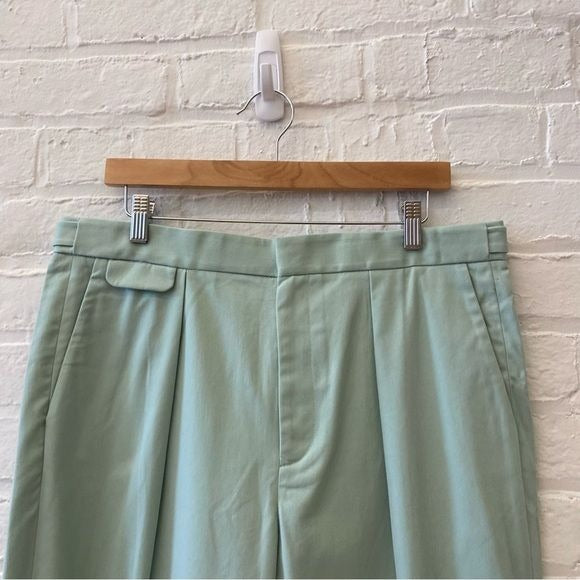 Equipment || The Original Trouser Pleated Tapered Ankle Seafoam Green Large