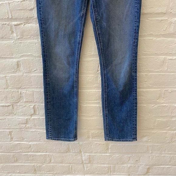 MOTHER Superior || The Dazzler Straight Leg Jeans Cowboys Don’t Cry Blue 24