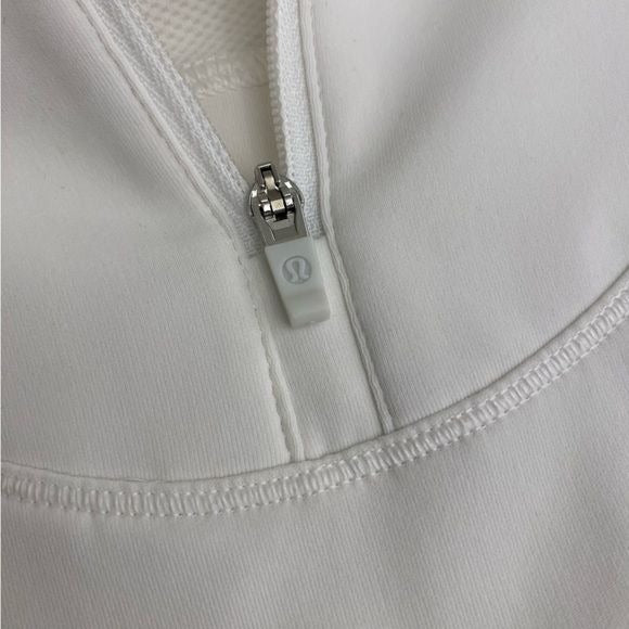 Lululemon || Rain-On Train-On Pullover Hood Cuffins Luxtreme White 2