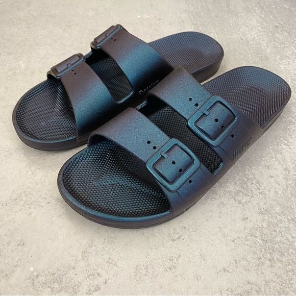 Freedom Moses || Metallic Navy Fancy Twilight Slides 40 / 41