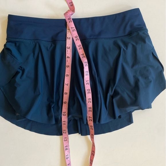 Lululemon || Quick Pace Skirt 13" Jaded Built in Shorts Teal Blue Green 6