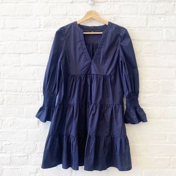 Tuckernuck || Pomander Place Cotton Poplin Kenzo Dress Navy Blue Small