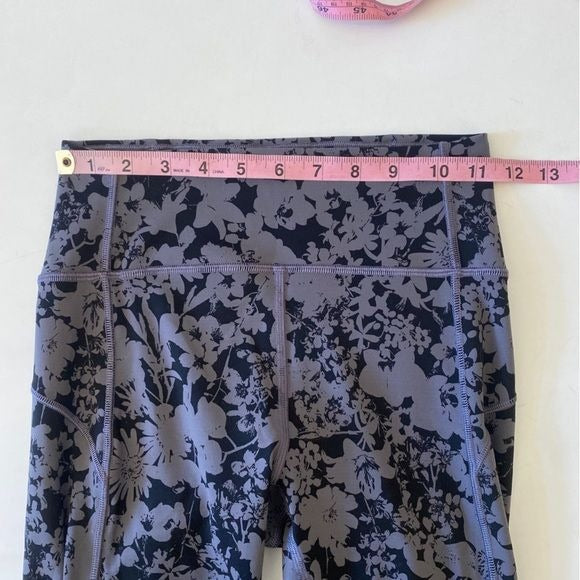 Lululemon || In Movement Crop Everlux 19" Efflorescent Nebula Black Gray 4