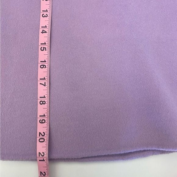 COS || Double Face Mini Skirt In Lilac Purple Wool 6 NWT