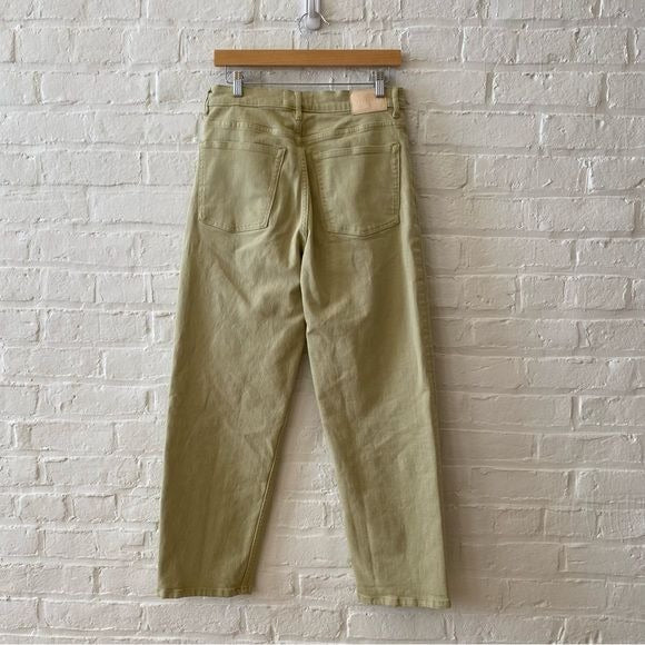 Everlane || Way High Jean in Green Tea Wash Straight Leg 29