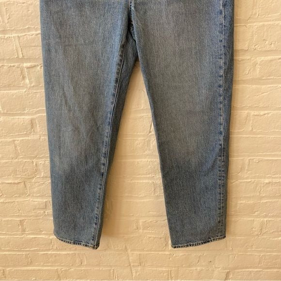 Madewell || The Perfect Vintage Straight Jean in Hoye Wash Blue 28