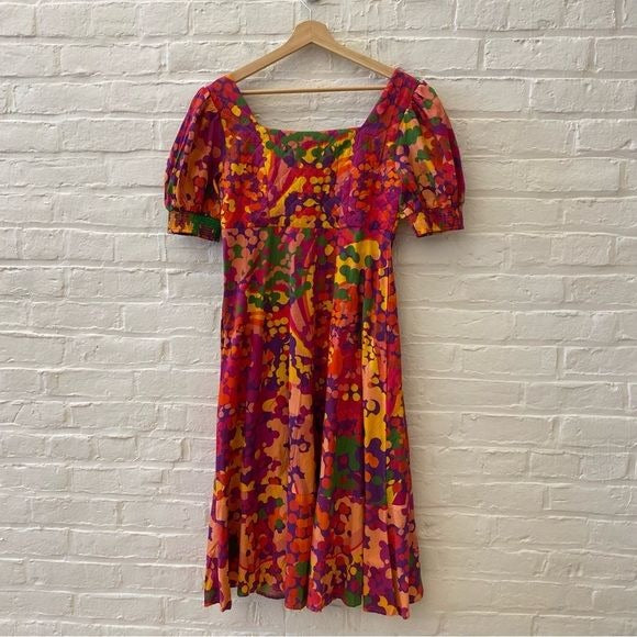 Anthropologie || Roopa Pemmaraju Floral Quilted Midi Dress Multi XS NWT