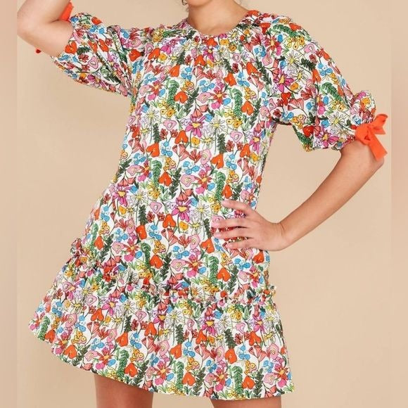 CROSBY by Mollie Burch || Amelia Mini Dress in Giverny Floral Small