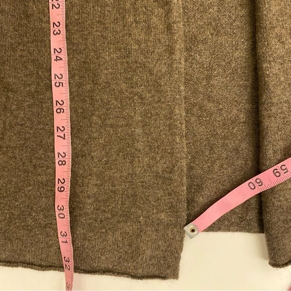 Beryll || Open Front Cashmere Cardigan Long Brown NWT OSFM