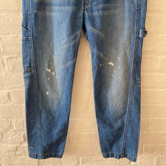 Vince. || Slouch Carpenter Jeans Distressed Blue 28