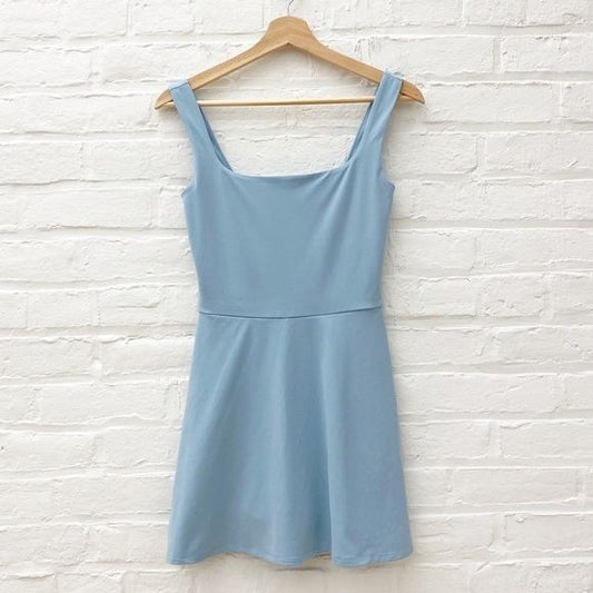 Reformation || Amy Ecomove Active Dress Built in Shorts Blue Small