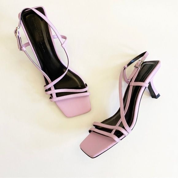 Marcella NYC || Linette Strappy Heeled Sandals Lilac Purple 36