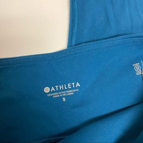 Athleta || High Rise Chaturanga Tight Leggings Deep Teal Peacock Small