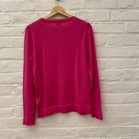 J. Crew || Cotton Teddie Sweater Crewneck Pink Small