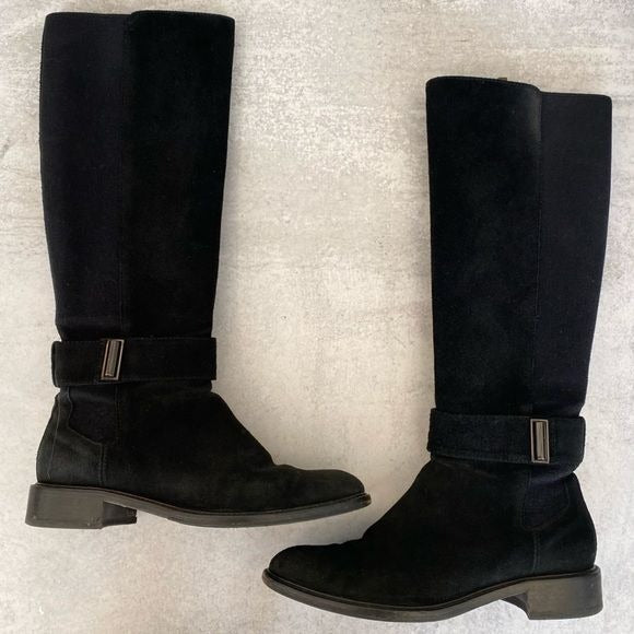 Aquatalia || Giada Suede Boots Black 7.5