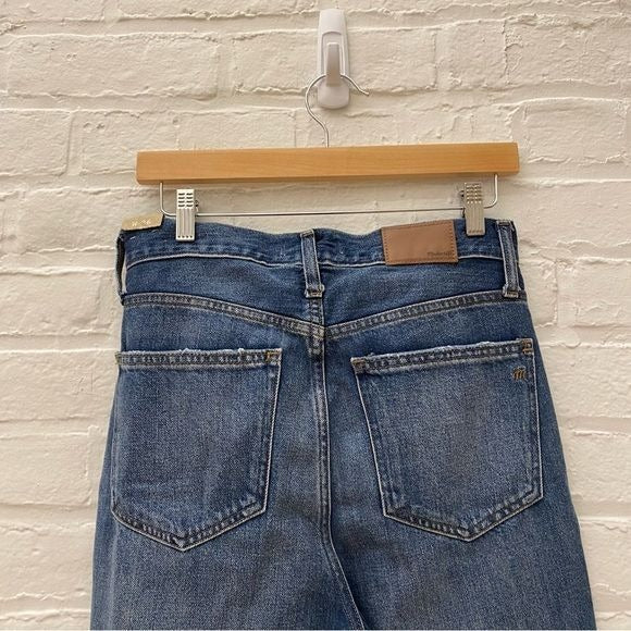 Madewell || The Momjean in Downey Wash Mom Jean Blue 26 NWT