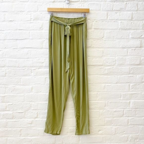 eberjey || Hudson Breezy Weave Beach Pant in Pear Green Medium