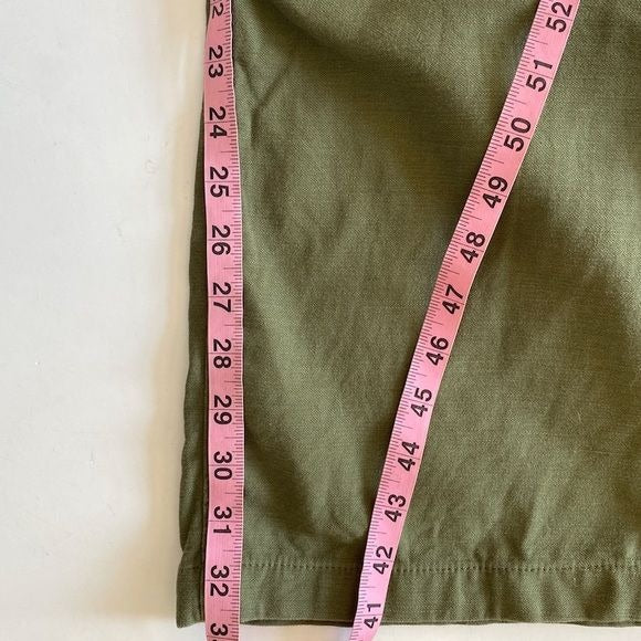 R13 || Wide-leg Utility Pants in Olive Green 28