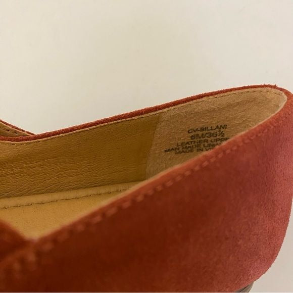 Crown Vintage || Sillani Mary Jane Flat Rust Red Suede 6