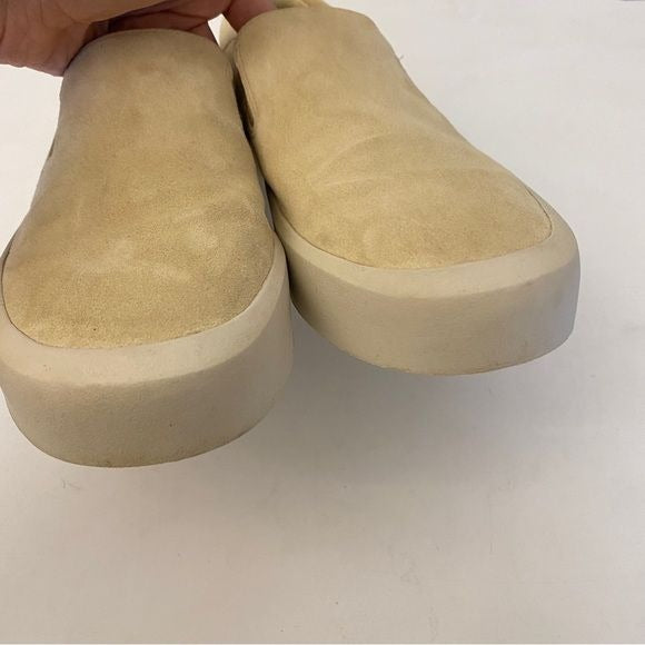 Vince. || Ginelle Slip On Sneakers in Moonlight Suede Cream Tan 37.5 7.5