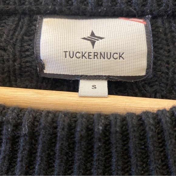 Tuckernuck || Dickens Sweater Cashmere Blend Bobble Chunky Knit Raven Black