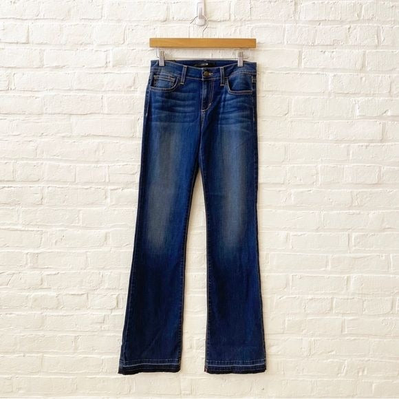 Joe’s Jeans || Bootcut Stretch Jeans in Finley Wash Raw Hem Blue 27 NWT