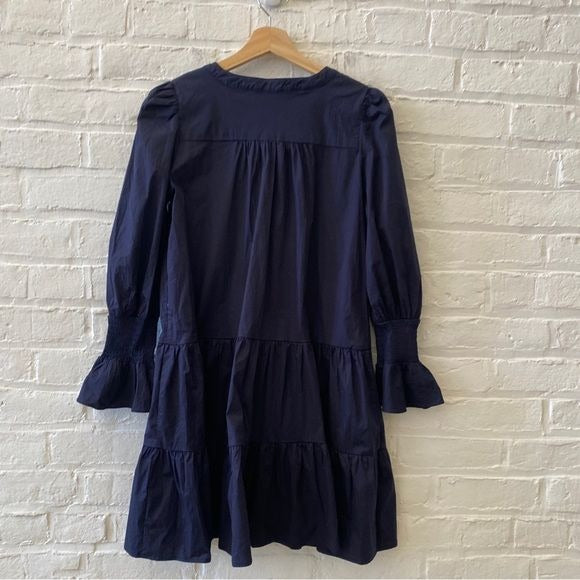 Tuckernuck || Pomander Place Cotton Poplin Kenzo Dress Navy Blue Small