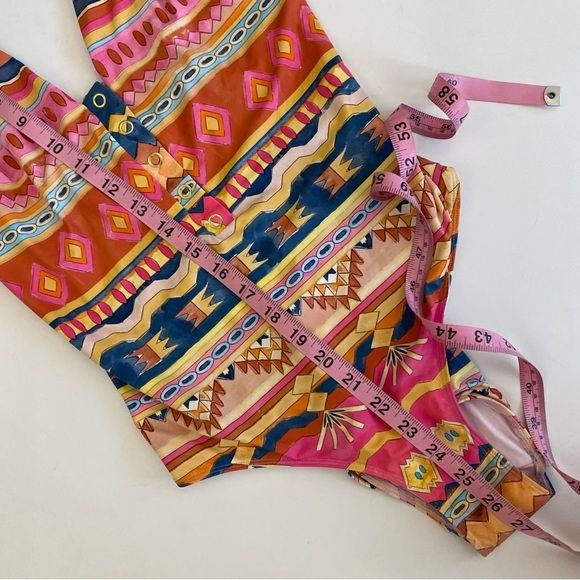 Sézane || Partir Avec Toi One Piece Snap Swimsuit in Sunshine US 8 NWT