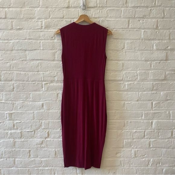 Anthropologie || Bailey44 Twist Knot Keyhole Dress Burgundy Medium NWT