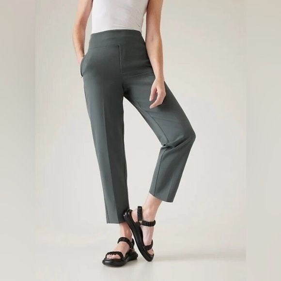 Athleta || Endless High Rise Pants in Bali Green 4T 4 Tall