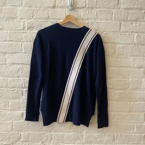 Athleta || Streetwise Sweater Navy Stripe XXS