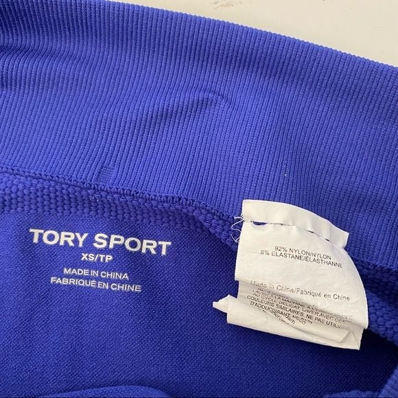 Tory Burch || Tory Sport Seamless Crop Legging in Blue Pigment Royal XS