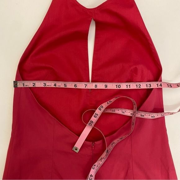 MaxMara || Keyhole Halter Dress A-line Backless Pink US 10