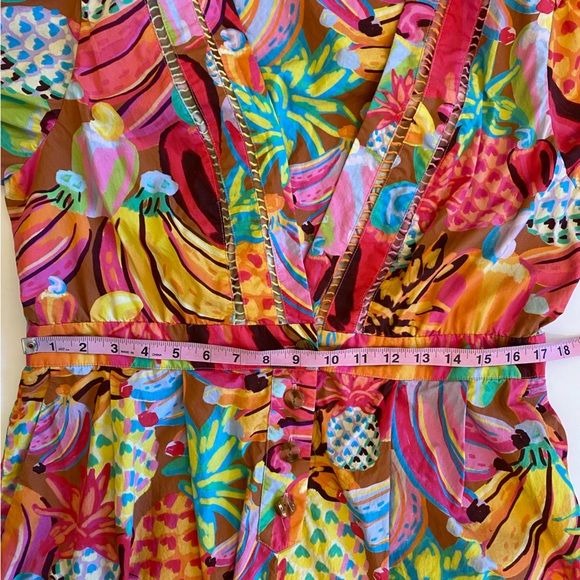 FARM Rio || Fruit Salad Romper Bright Pink XL