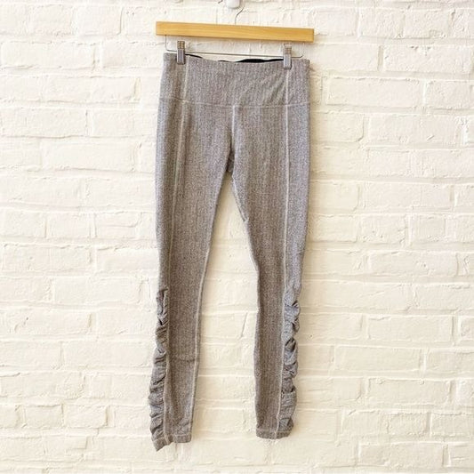 Lululemon || Run Turn Around Tight Herringbone Gray 6